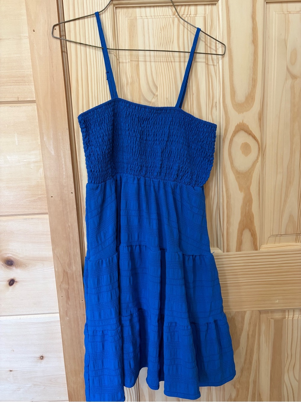 Girls Royal Blue Tiered Sundress - Brand Unspecified